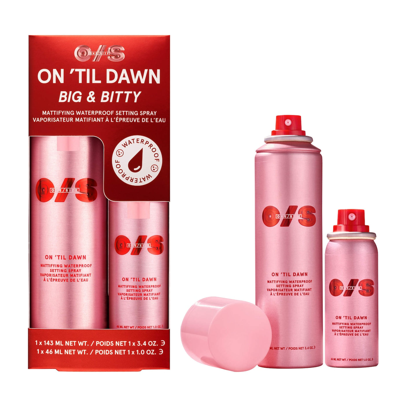 Sobre pedido: ONE/SIZE by Patrick Starrr On 'Til Dawn Mattifying Waterproof Setting Spray Big & Bitty Duo